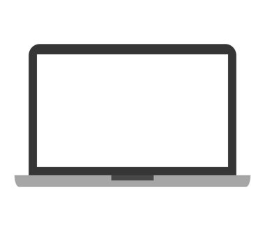 simgesi beyaz bir arka plan üstünde laptop resimli