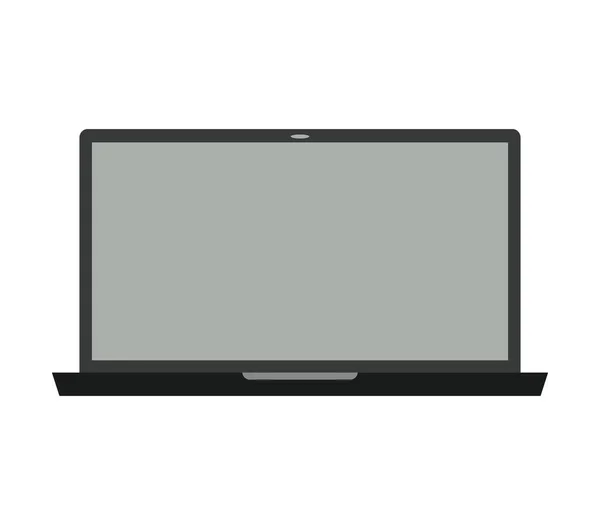 Ícone ilustrado laptop em um fundo branco —  Vetores de Stock