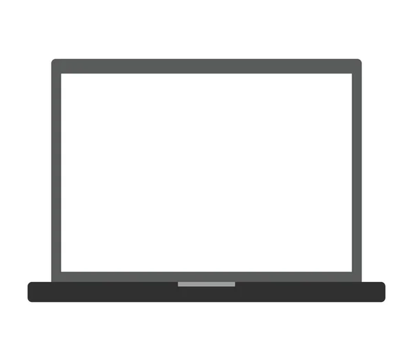 在白色背景上的图标说明笔记本电脑 — 图库矢量图片