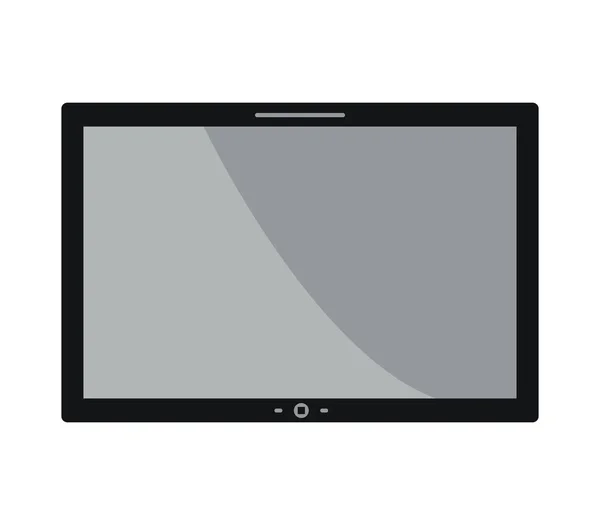 Ikon tabletta illusztrált fehér alapon — Stock Vector