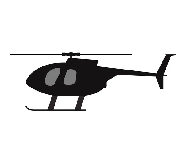 白い背景で示されているヘリコプター アイコン — ストックベクタ