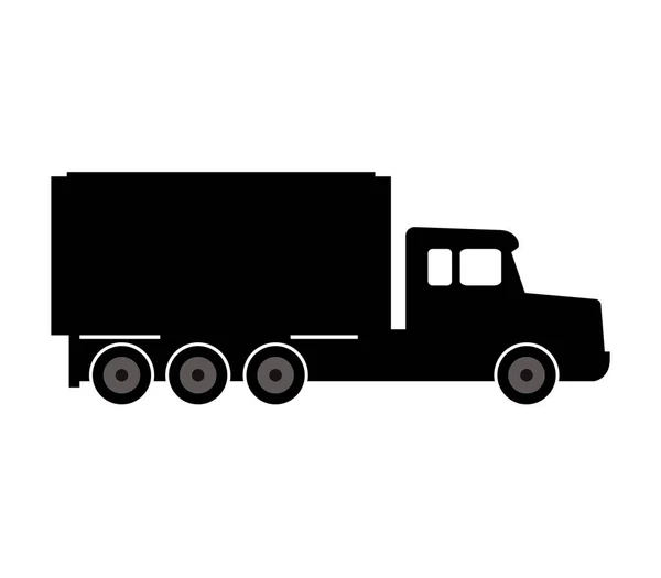 Icône de camion illustrée sur un fond blanc — Image vectorielle