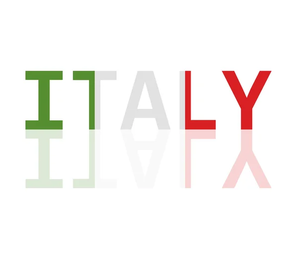 意大利语单词与标志 — 图库矢量图片
