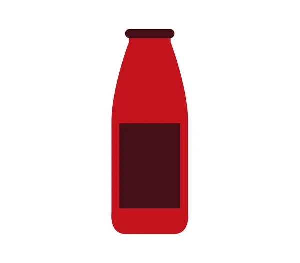 Symbolflasche Tomate — Stockvektor