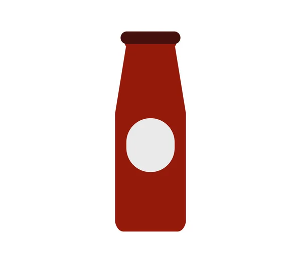 Icono botella de tomate — Vector de stock