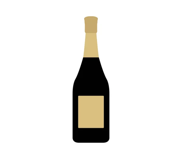 Ikon üveg pezsgő — Stock Vector