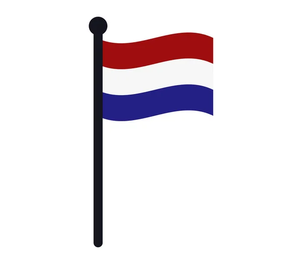 Drapeau holland illustré — Image vectorielle