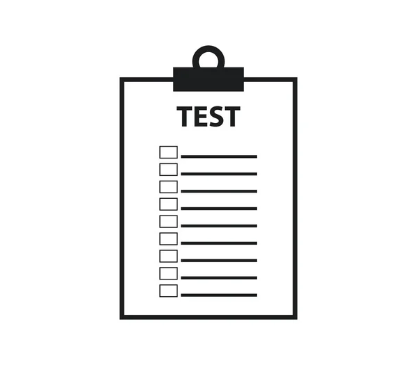 Test icon on white background — Stock Vector
