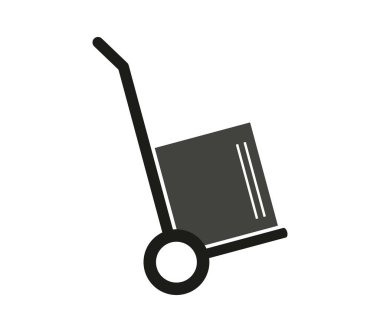 Kargo simgesi kargo beyaz arka plan üzerinde