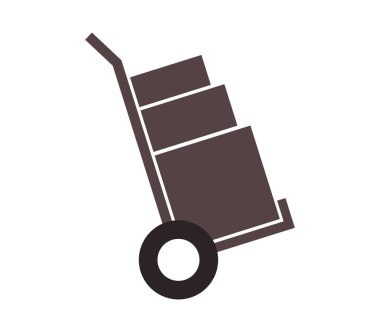 Kargo simgesi kargo beyaz arka plan üzerinde