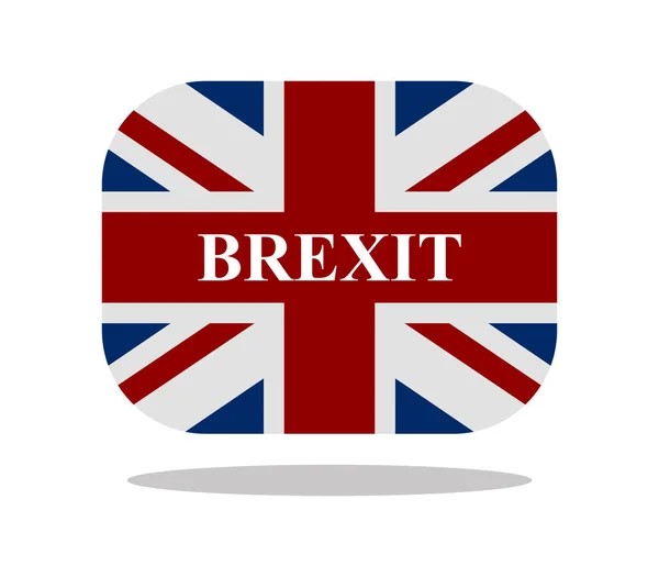 Brexit illusztrált fehér háttér — Stock Vector