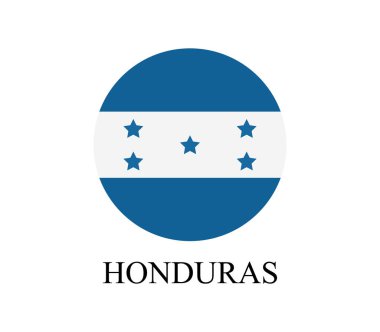 Beyaz arkaplanda Honduras bayrağı