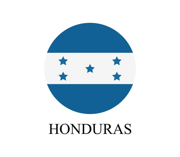 Bandera de Honduras sobre fondo blanco — Archivo Imágenes Vectoriales