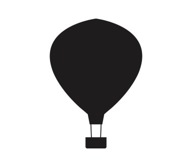 Beyaz arkaplanda balon simgesi