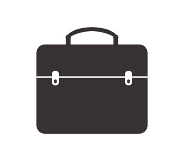 Beyaz arkaplanda iş çantası simgesi