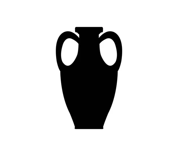 Jarrón de cerámica sobre fondo blanco — Vector de stock