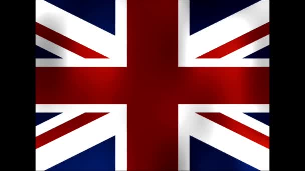 Bandeira de Great Britain — Vídeo de Stock
