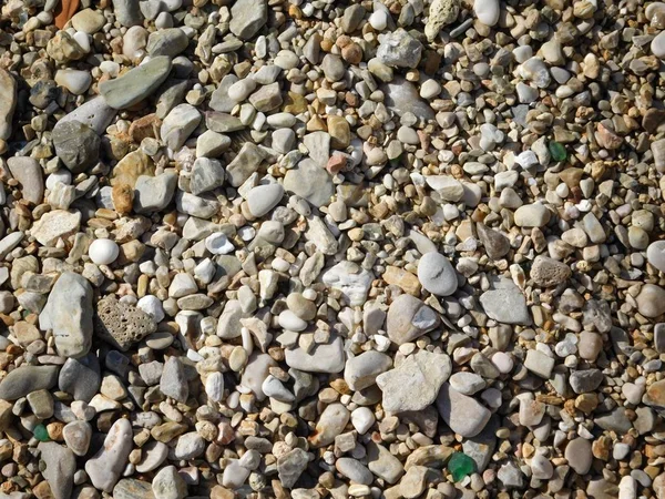 Textuur van kiezelstenen op zee — Stockfoto