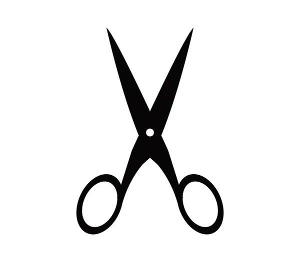 Ikona nożyczki ilustrowany na białym tle — Wektor stockowy