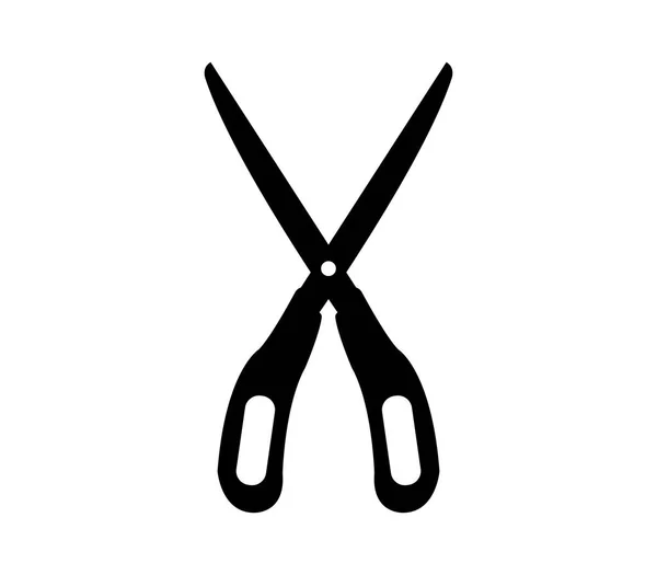 Иконка ножницы на белом фоне — стоковый вектор