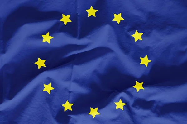 Euro drapeau sur une texture — Photo
