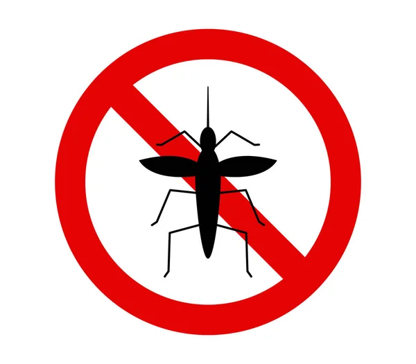 Немає значка комара на білому тлі — стоковий вектор