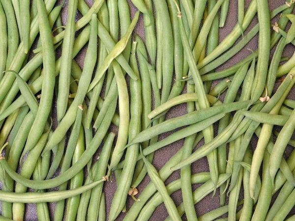 Zöld bean növényi textúra — Stock Fotó
