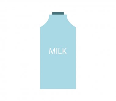 Beyaz arka plan üzerinde süt simgesi