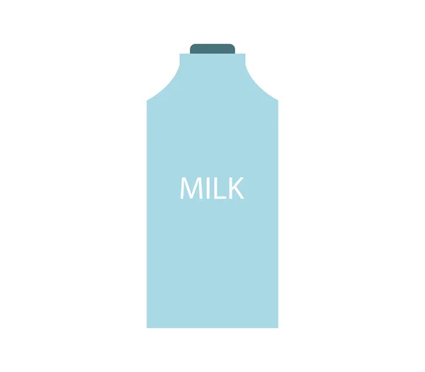 Beyaz arka plan üzerinde süt simgesi — Stok Vektör