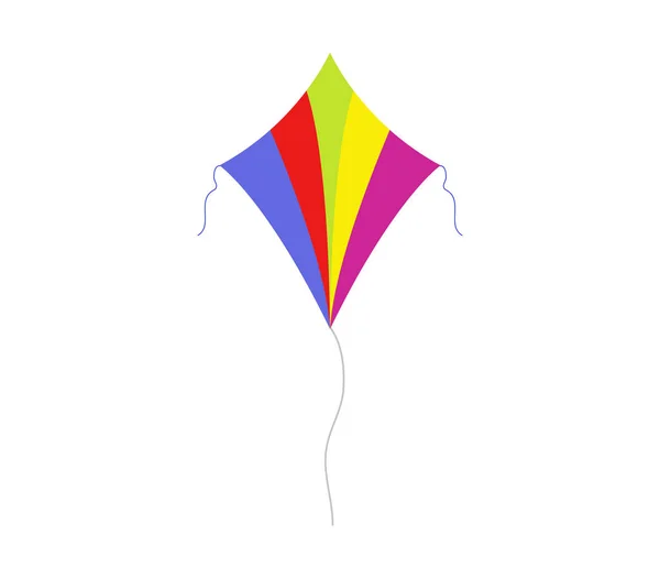 Kite icoon op witte achtergrond — Stockvector