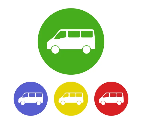 Van icon icon set on white background — Stock Vector