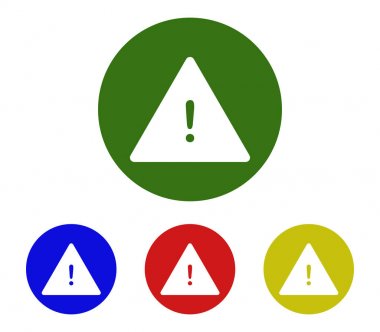 Tehlike uyarı simge seti