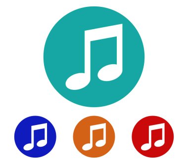 Müzik Not simge seti