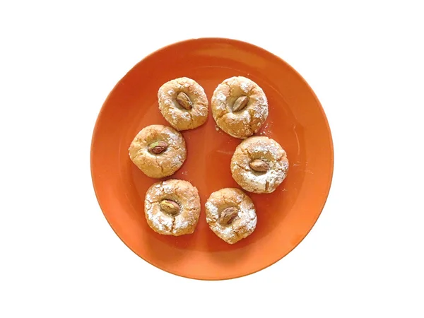 Biscoitos no fundo branco — Fotografia de Stock