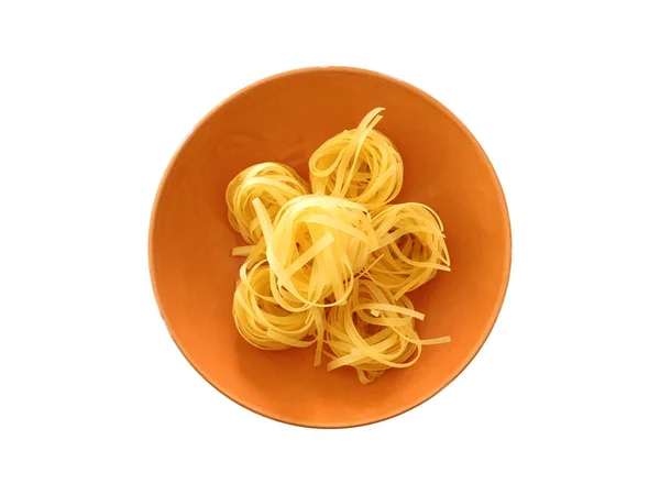 Pasta auf weißem Hintergrund — Stockfoto