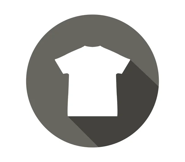 Illustriertes T-Shirt-Symbol auf weißem Hintergrund — Stockvektor
