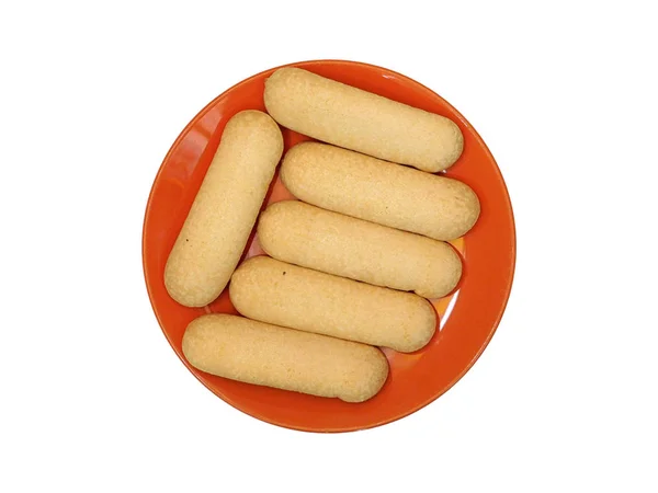 Biscoitos no fundo branco — Fotografia de Stock