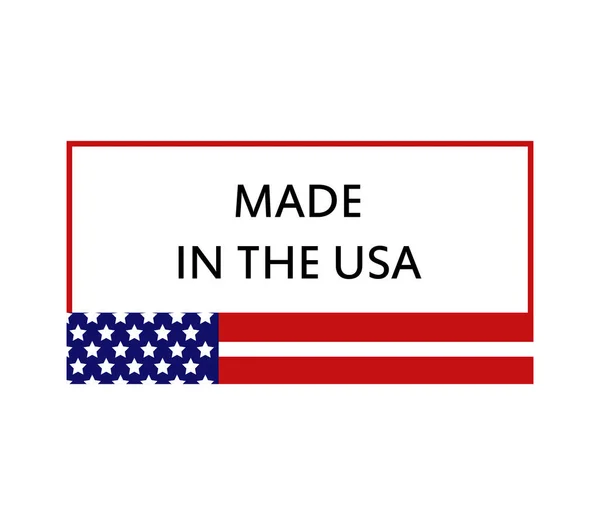 Made in the usa on white background — Stock Vector
