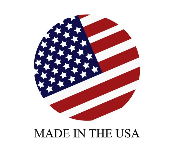 Made in the usa on white background — Stock Photo, Image