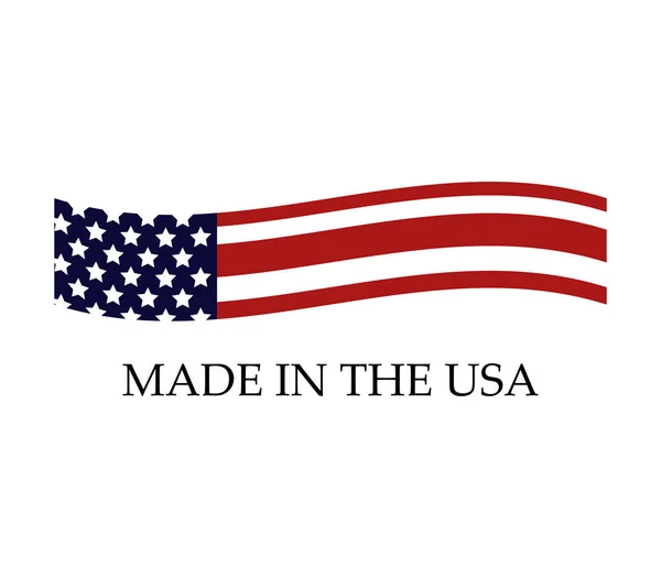 Made in the usa on white background — Stock Photo, Image