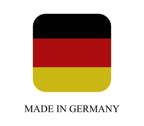 Feito na alemanha no fundo branco —  Vetores de Stock