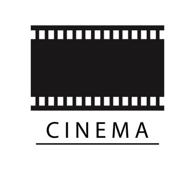 Beyaz arka plan üzerinde logo sinema