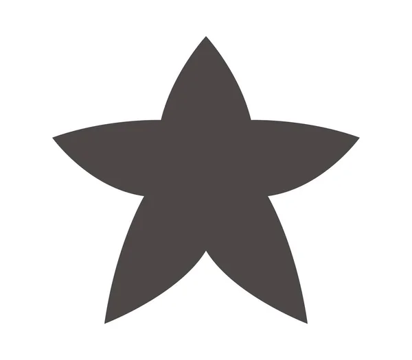 Stern-Symbol auf weißem Hintergrund — Stockvektor