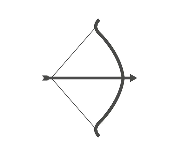 白色背景上的箭弓图标 — 图库矢量图片
