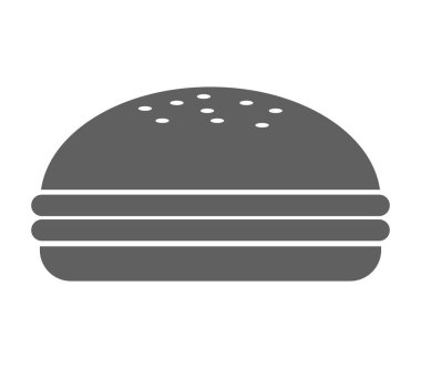 Beyaz arkaplanda sandviç simgesi