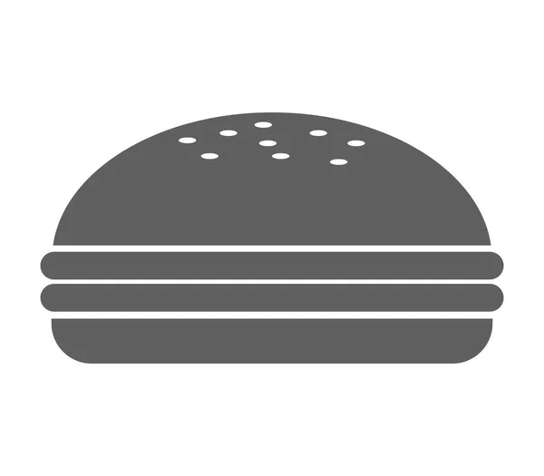 Icono sándwich sobre fondo blanco — Archivo Imágenes Vectoriales