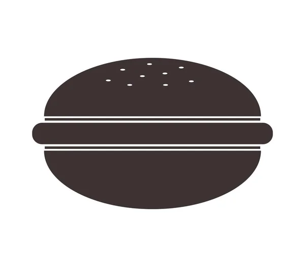 Значок бутерброда на белом фоне — стоковый вектор