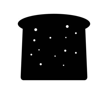 Tost simgesi beyaz arka plan üzerinde