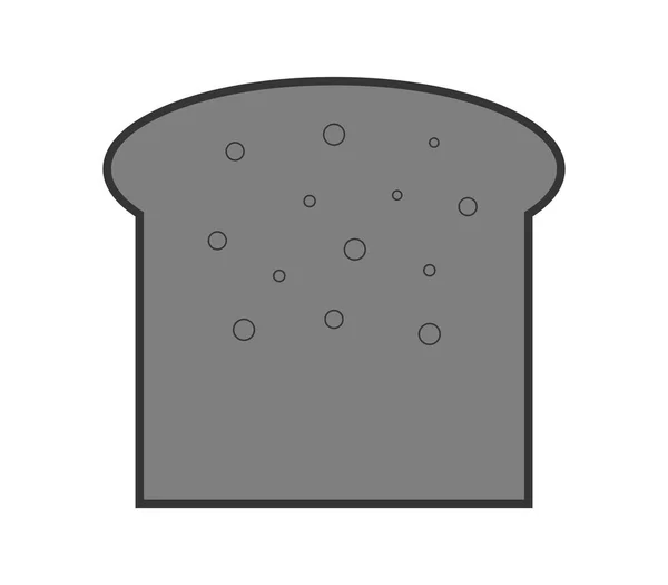 Toast ikona na białym tle — Wektor stockowy