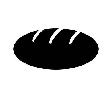 Ekmek illüstrasyon simge beyaz arka plan üzerinde